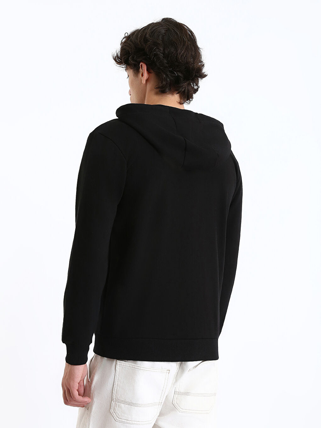 LCW Casual Sweat Zippé Épais à Capuche et Manches Longues pour Hommes-8