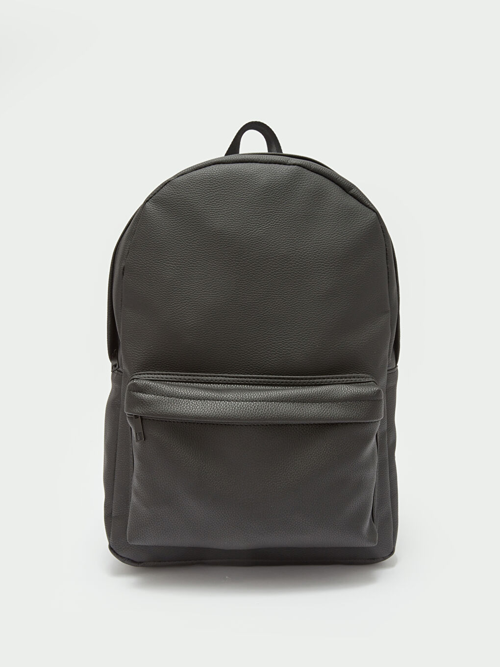 Siyah Deri Görünümlü Erkek Sırt Çantası-2