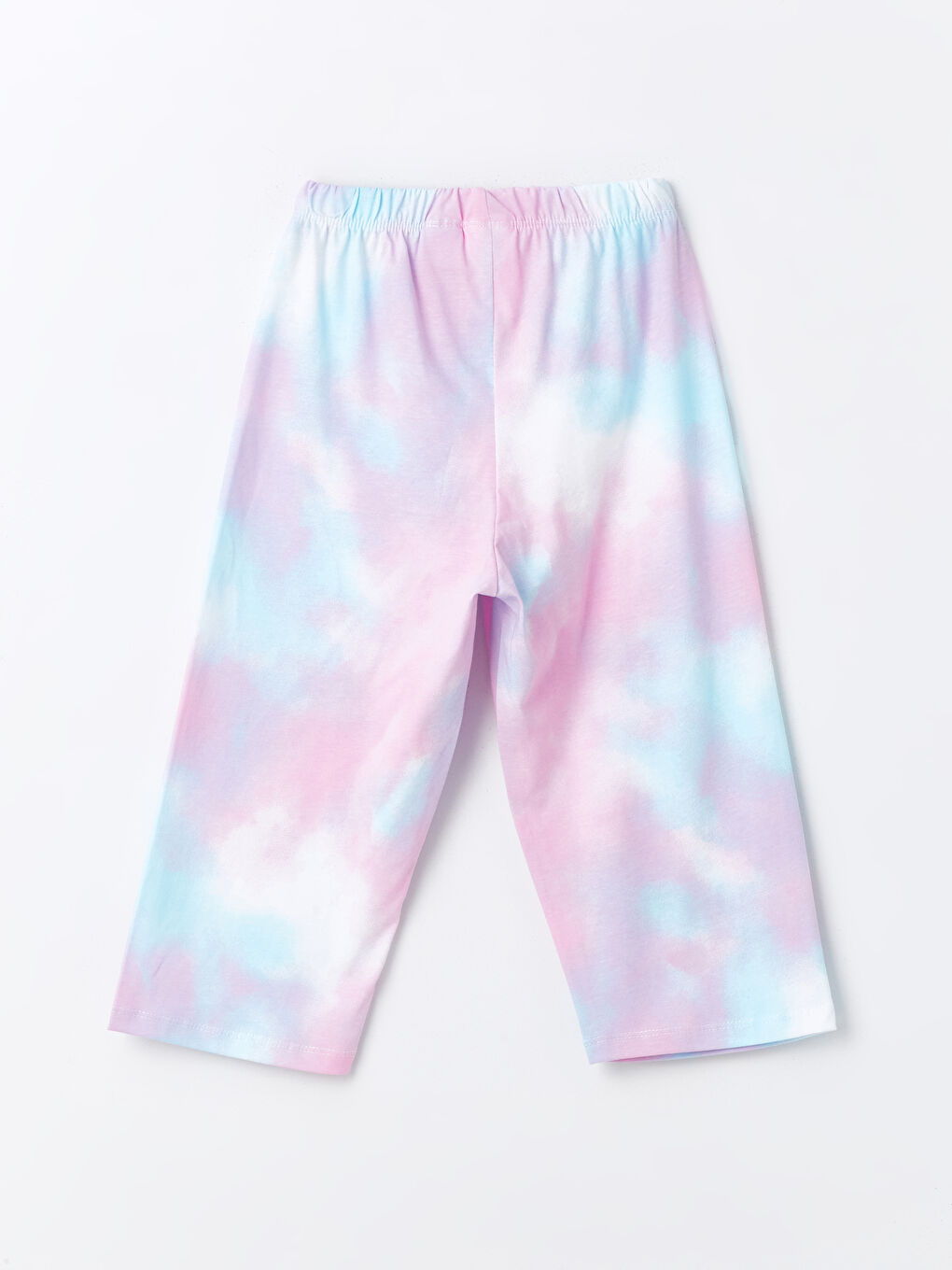Crew Neck Elsa Printed Short Sleeve Girls Pajamas Set -S42047Z4-Q6K