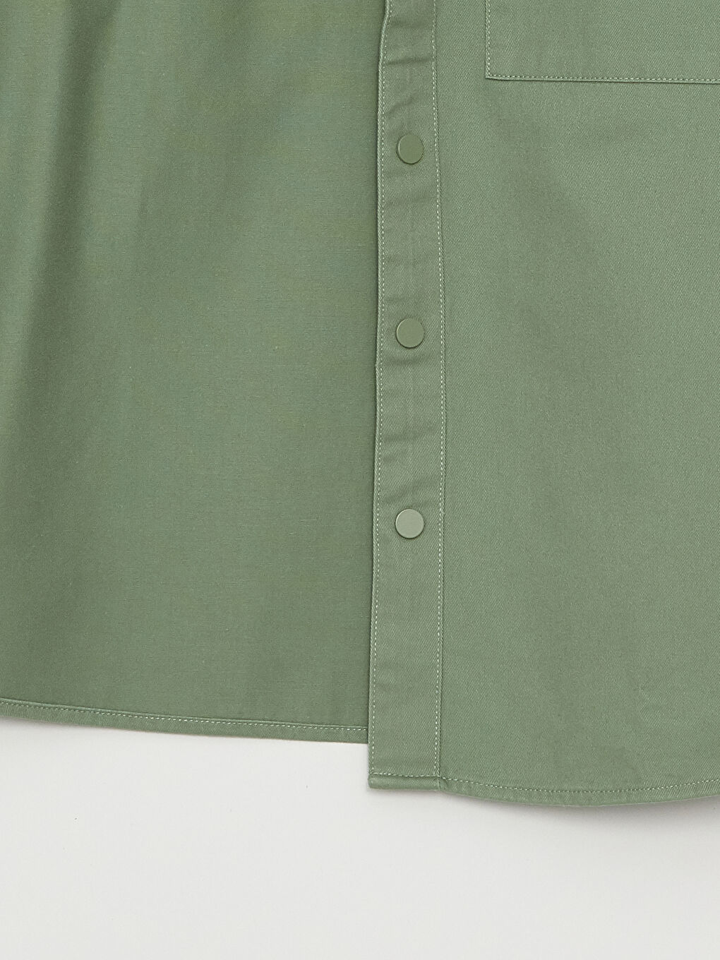 Surchemise en Sergé à Manches Longues Coupe Décontractée pour Hommes-7