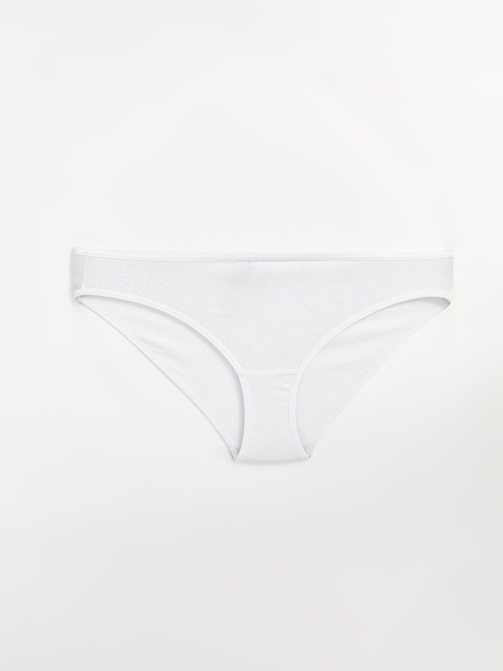 Beyaz Düz Bikini Külot