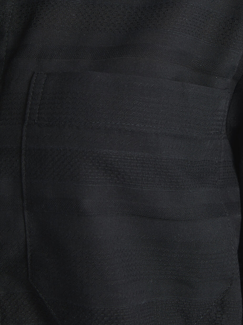 Plain Long Sleeve Oversize Dobby Women's Shirt-3