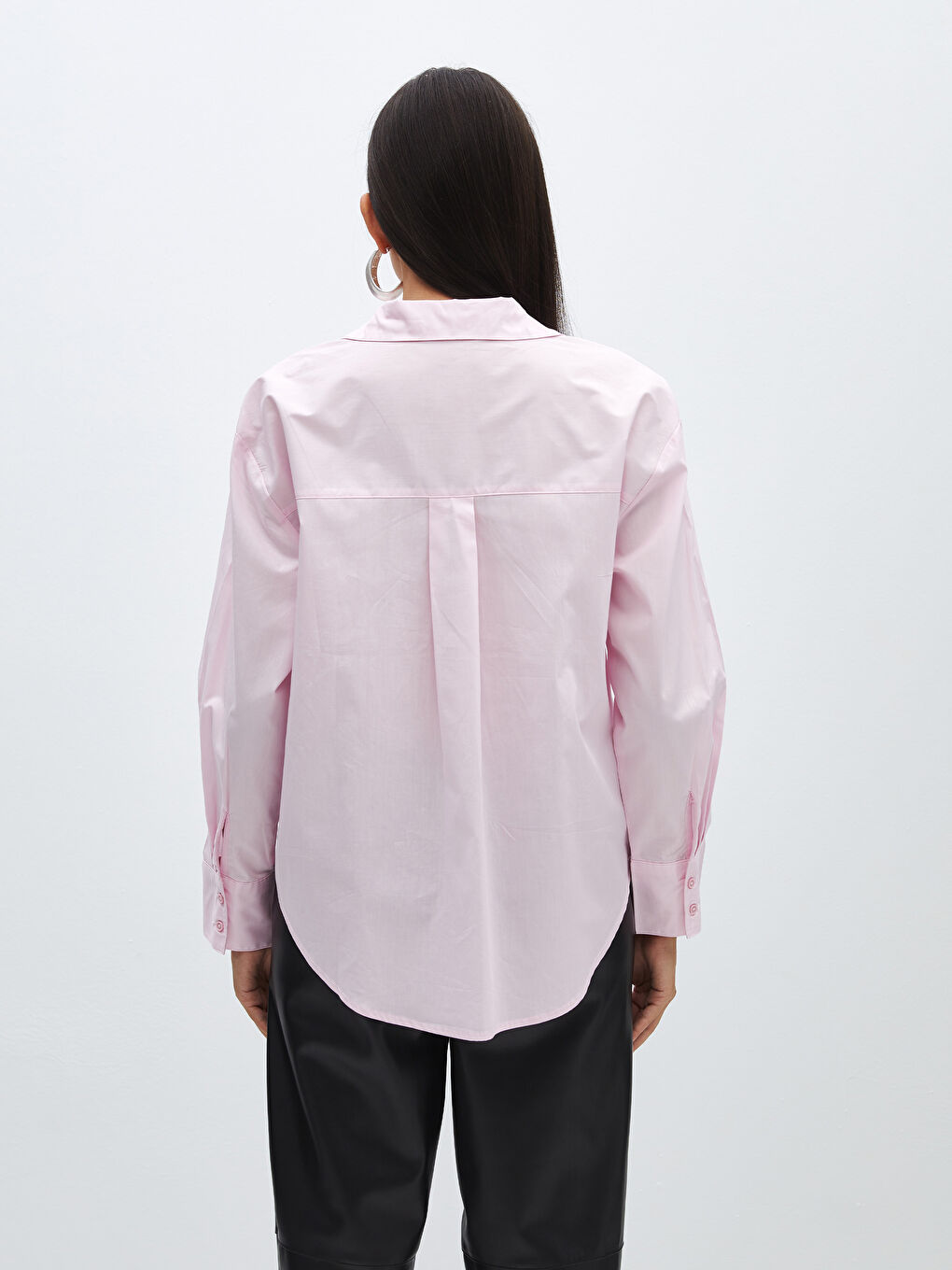 LCW Vision Oversize Poplin Women's Shirt -S42085Z8-QY8