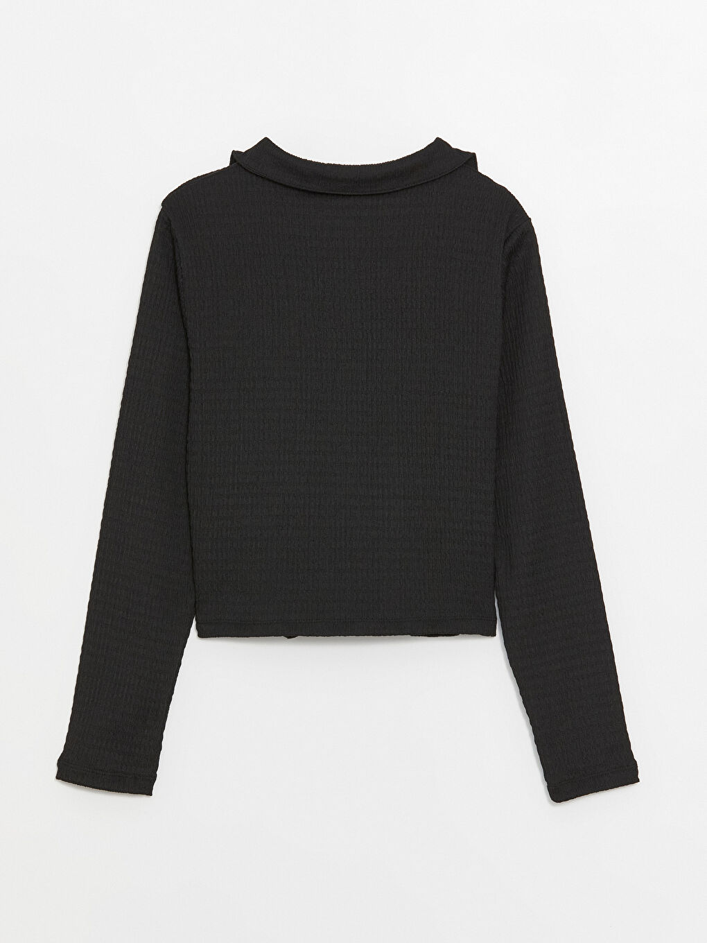 LCW Vision Collared Neck Plain Long Sleeve Women's Blouse -S42110Z8-CVL