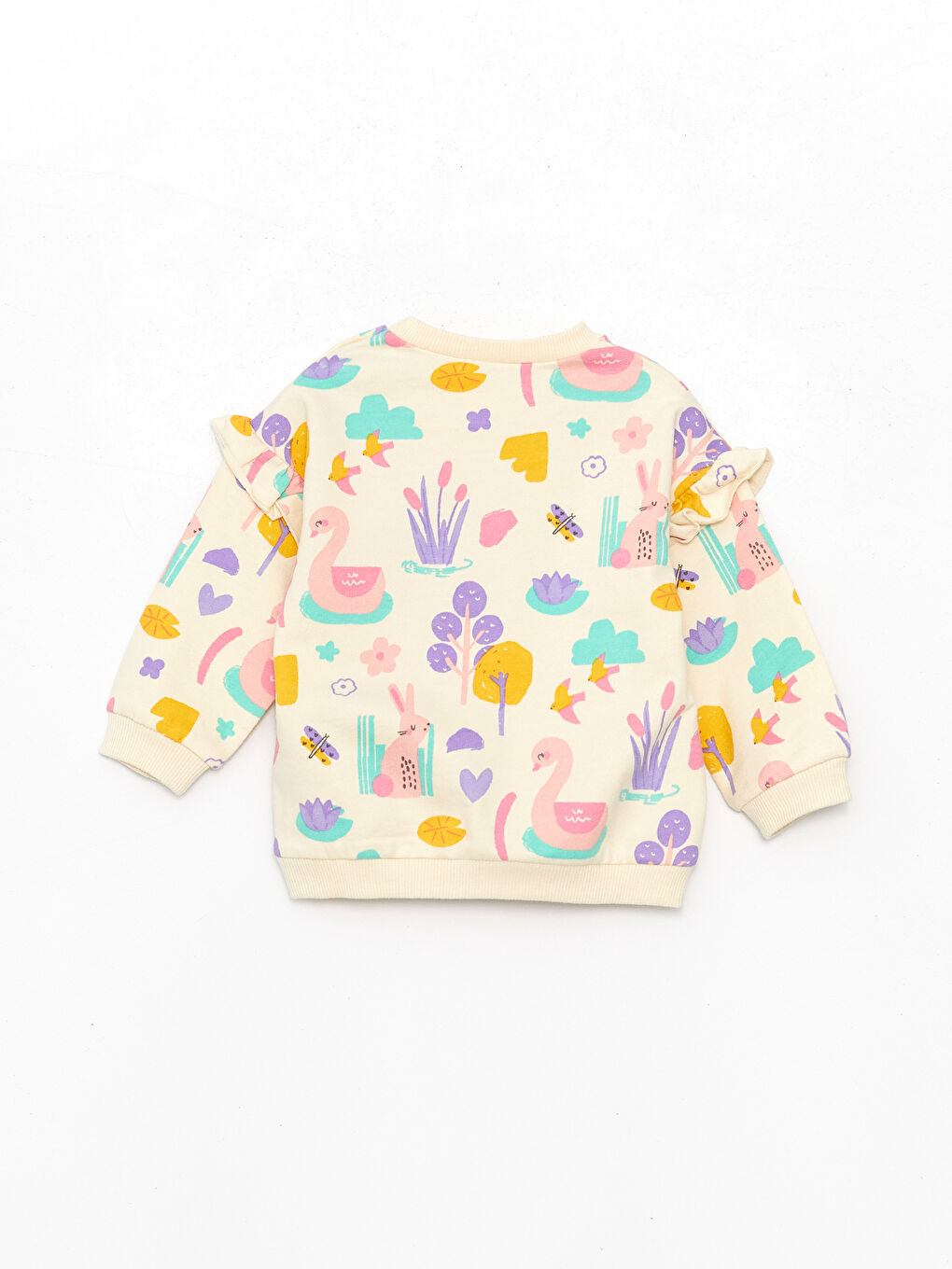 Crew Neck Long Sleeve Baby Girls' Sweatshirt and Tights 2 Pack Set -S42120Z1-LRB