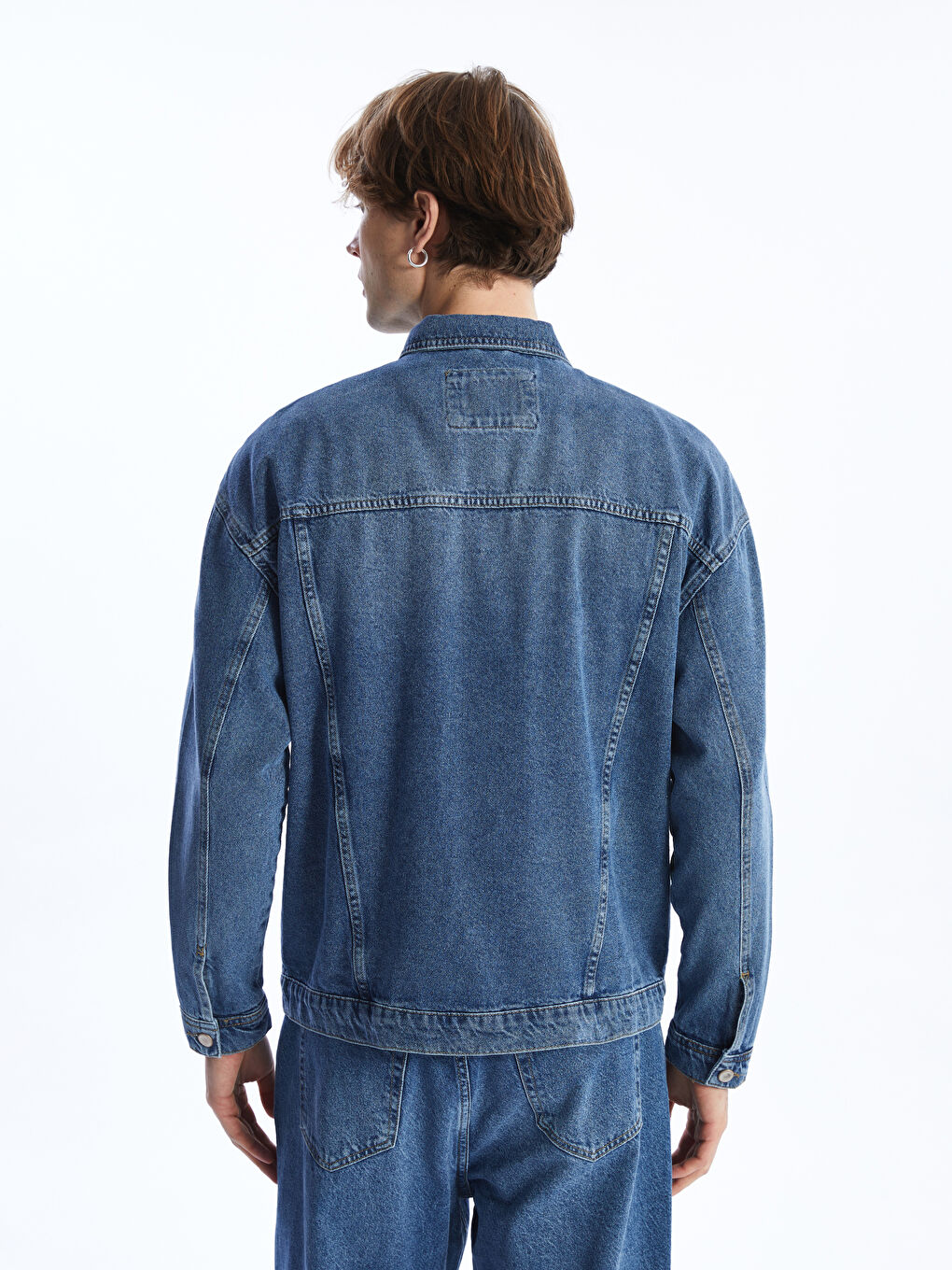 Casual Fit Men's Jean Jacket -S42122Z8-H45