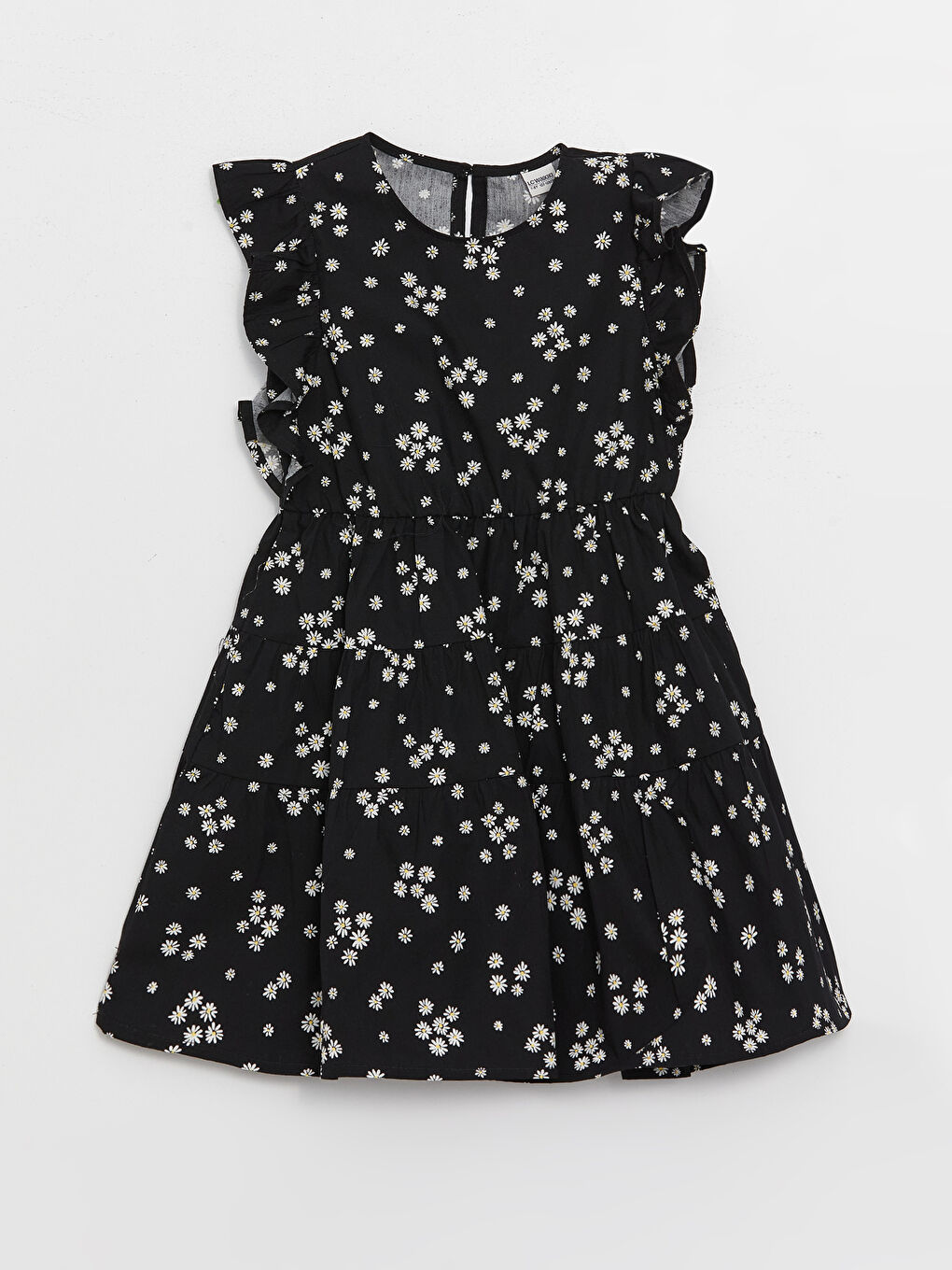 Crew Neck Floral Girls' Dress