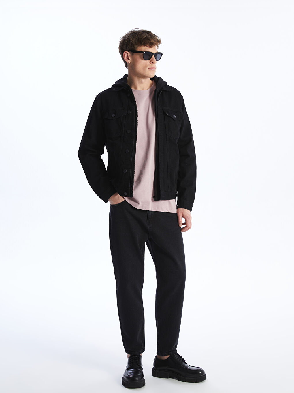 Siyah 710 Loose Fit Erkek Jean Pantolon