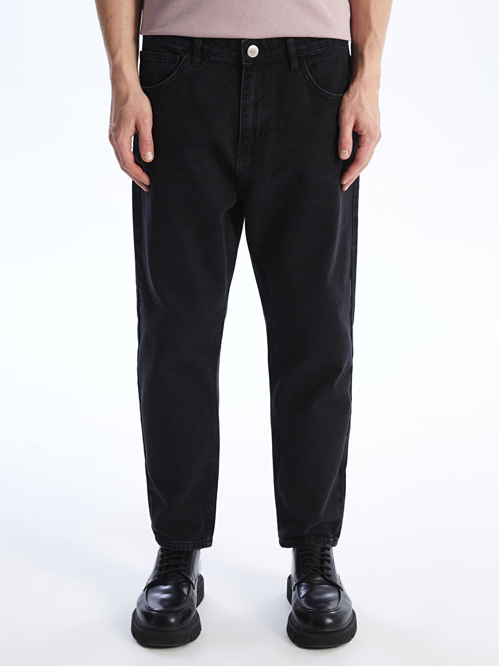 Siyah 710 Loose Fit Erkek Jean Pantolon-2