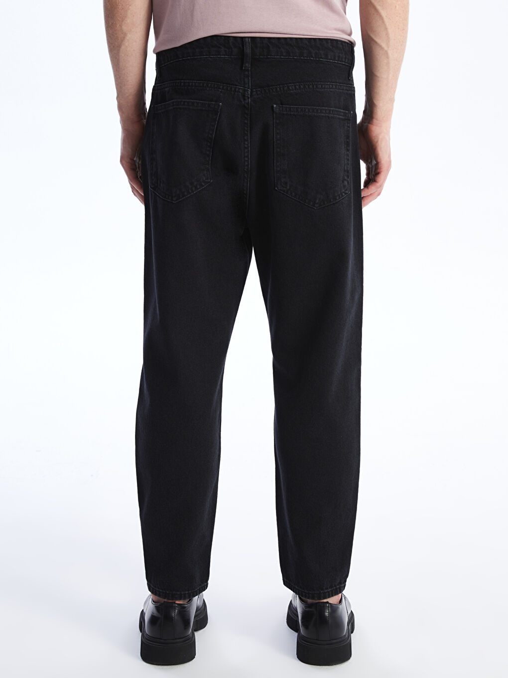 Siyah 710 Loose Fit Erkek Jean Pantolon-4