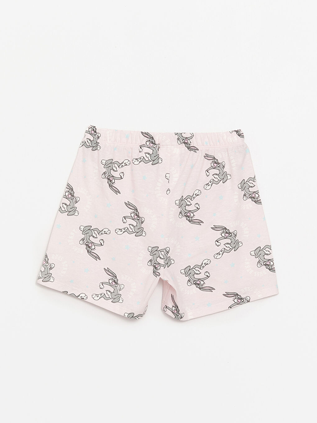 Crew Neck Bugs Bunny Printed Short Sleeve Girls Shorts Pajamas Set -S42268Z4-FQZ