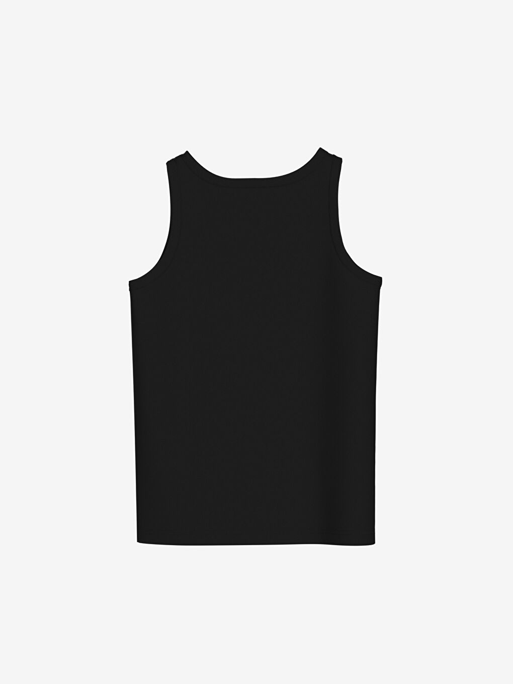 Siyah Bisiklet Yaka Basic Erkek Çocuk Atlet 2'li-3