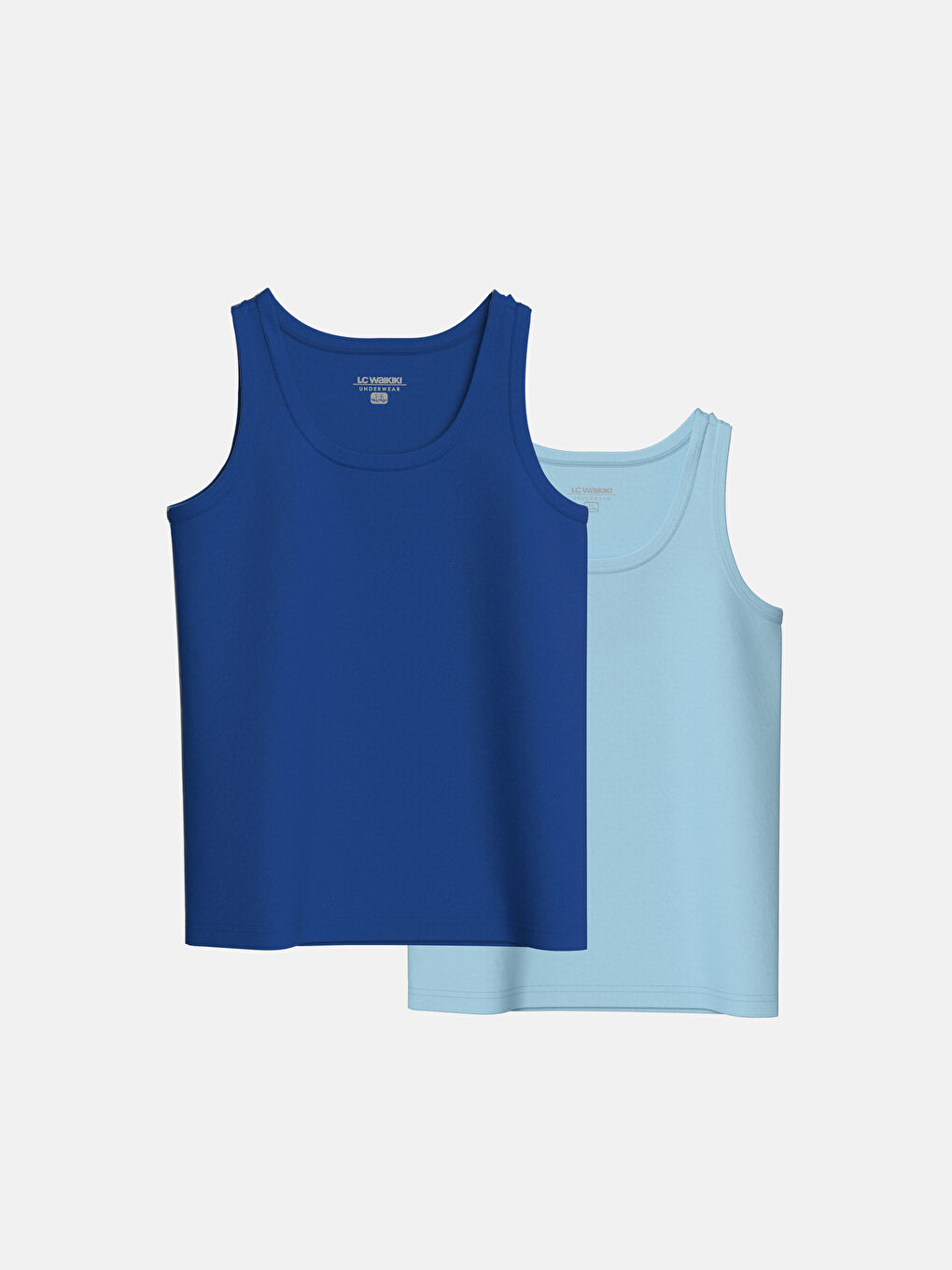 Lot de 2 Débardeurs Basique Garçon Col Rond