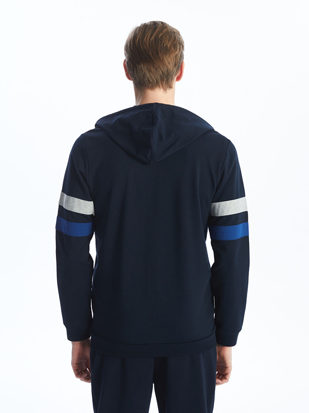 LCWAIKIKI Classic Hooded Long Sleeve Men's Zip-Up Sweatshirt -S42313Z8-RFH