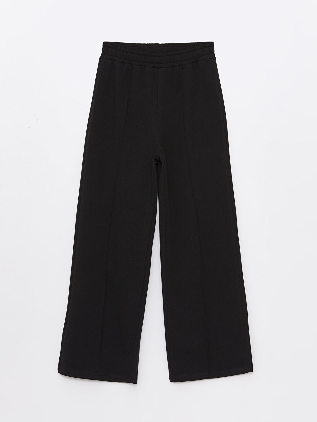 LCW Kids Elasticated Waist Basic Wide Leg Girls' Sweatpants -S42459Z4-CVL