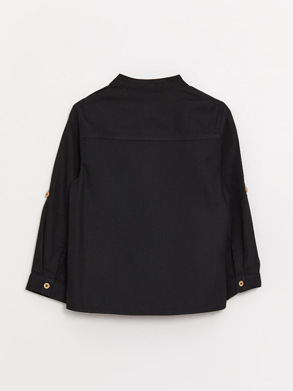 Grandad Collar Long Sleeve Basic Baby Boys' Shirt -S42488Z1-CVL