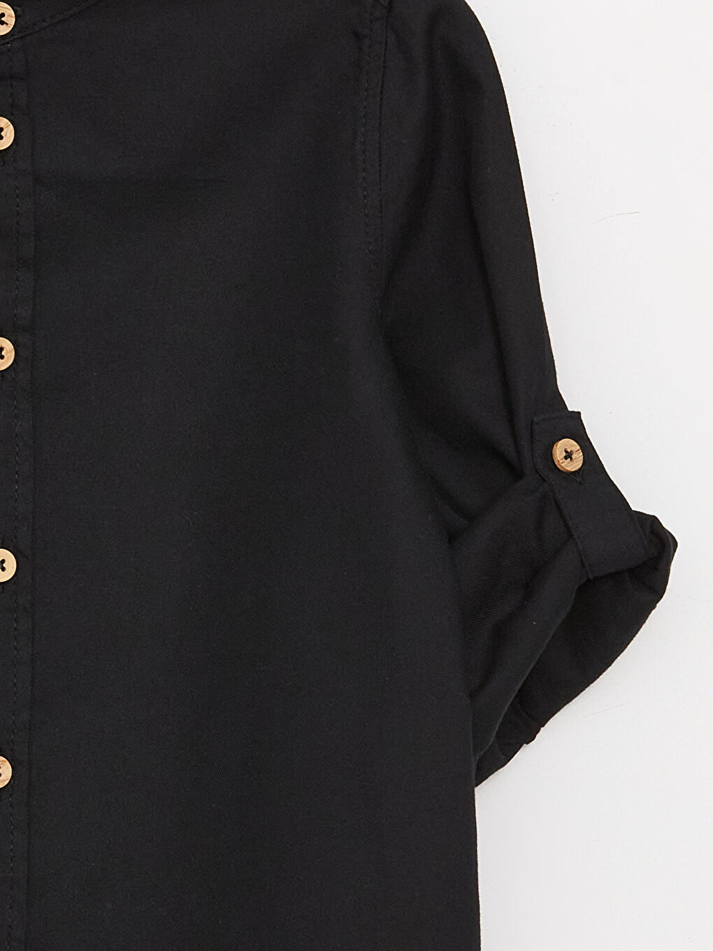 Grandad Collar Long Sleeve Basic Baby Boys' Shirt -S42488Z1-CVL