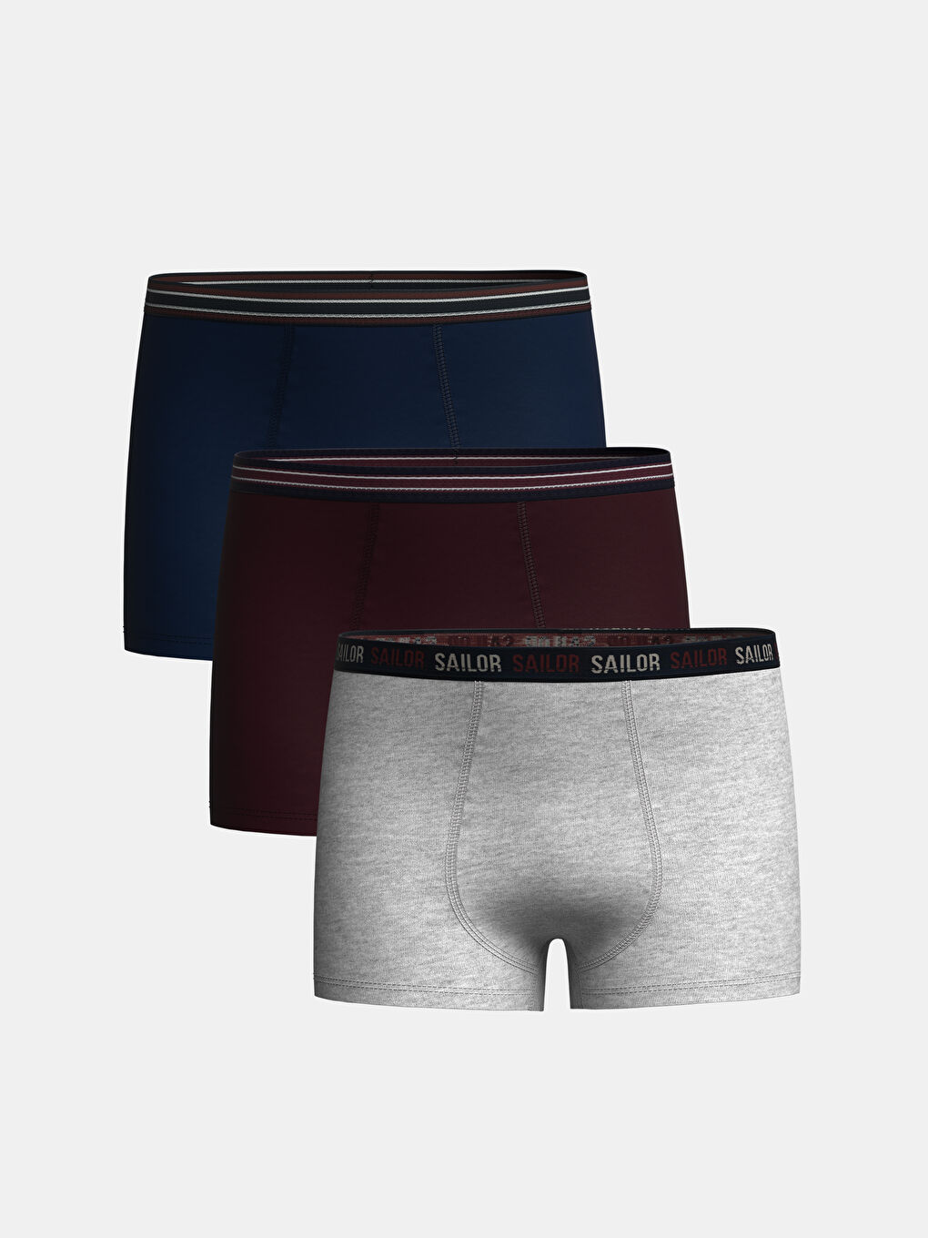 LCW Kids Bordo Baskılı Erkek Çocuk Boxer 3'lü