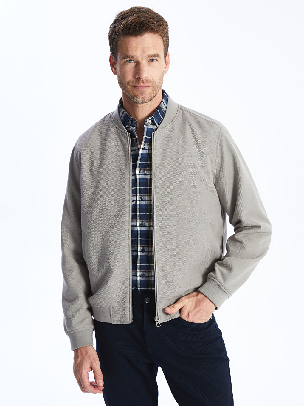 Manteau pour Hommes à Col Université Coupe Régulière