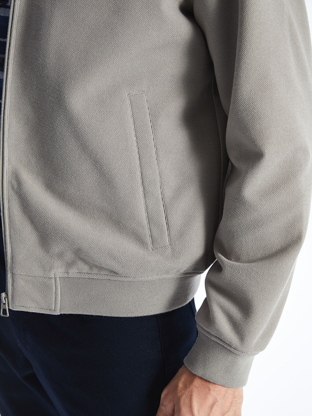 Manteau pour Hommes à Col Université Coupe Régulière-3