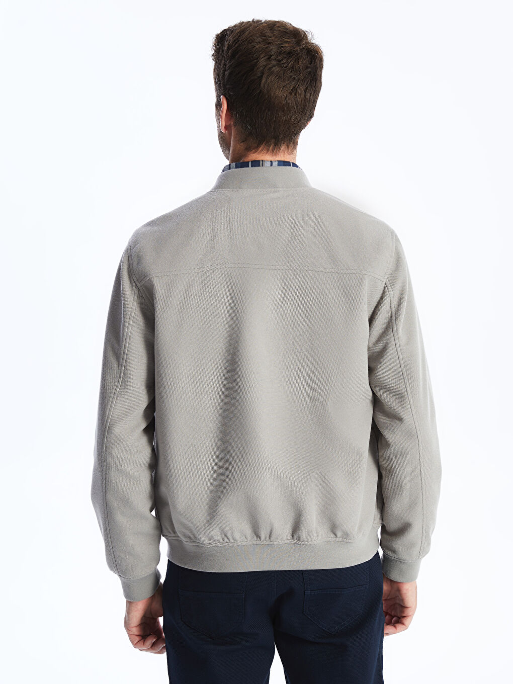 Manteau pour Hommes à Col Université Coupe Régulière-5