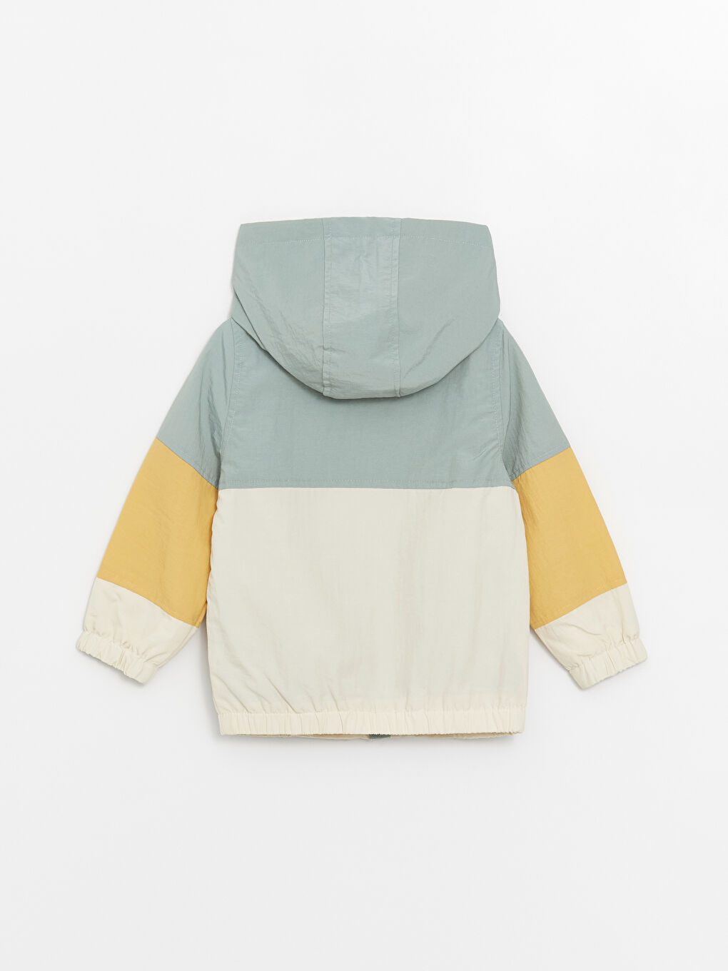 Hooded Baby Boy Color Block Raincoat -S42607Z1-GJM