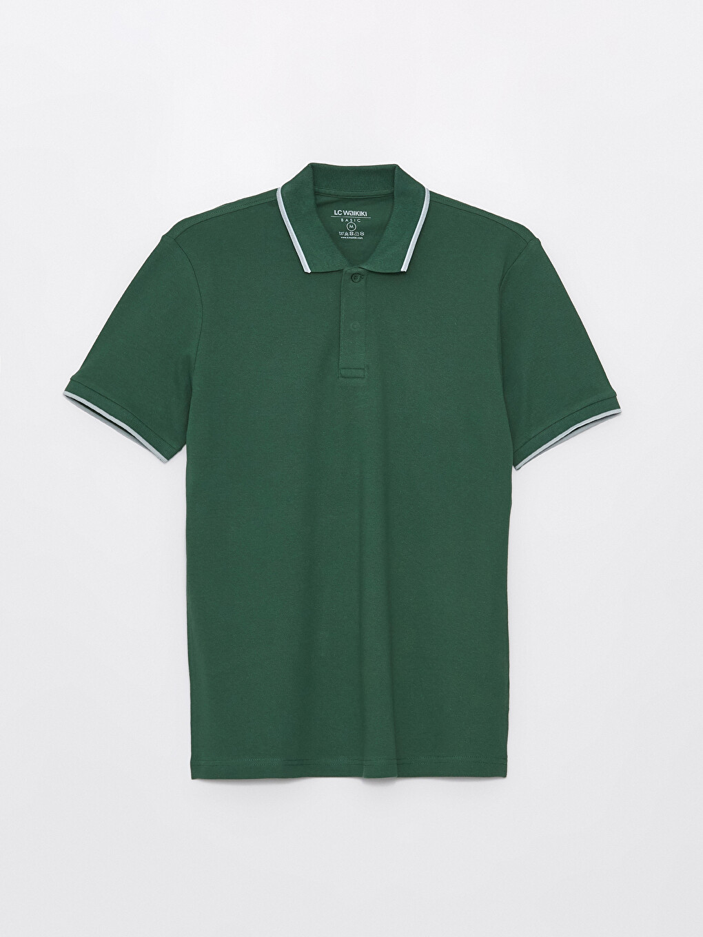 T-shirt Pique Me Jakë Polo Dhe Mëngë Të Shkurtra Për Burra-5