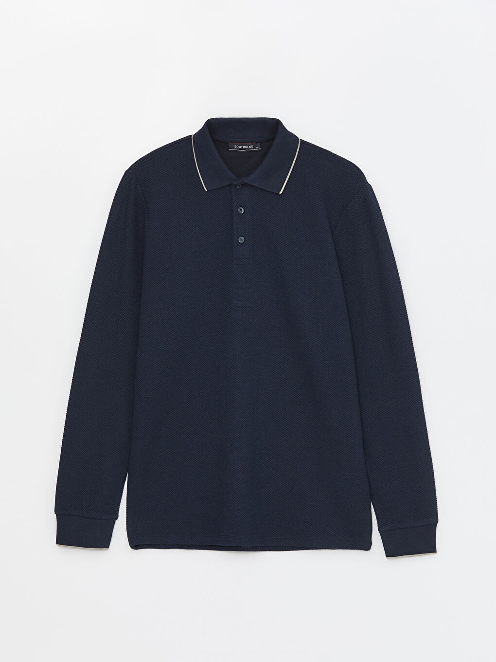 Hanorac cu Guler Polo și Mânecă Lungă pentru Bărbați-5