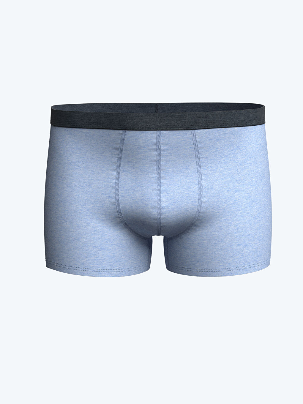 Mavi Standart Kalıp Pamuklu Esnek Erkek Boxer