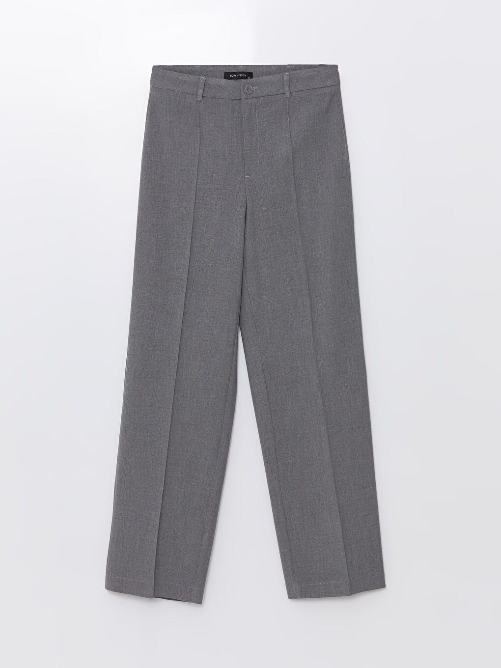 LCW Vision Slim Fit Plain Wide Leg Women's Trousers -S42635Z8-JMD