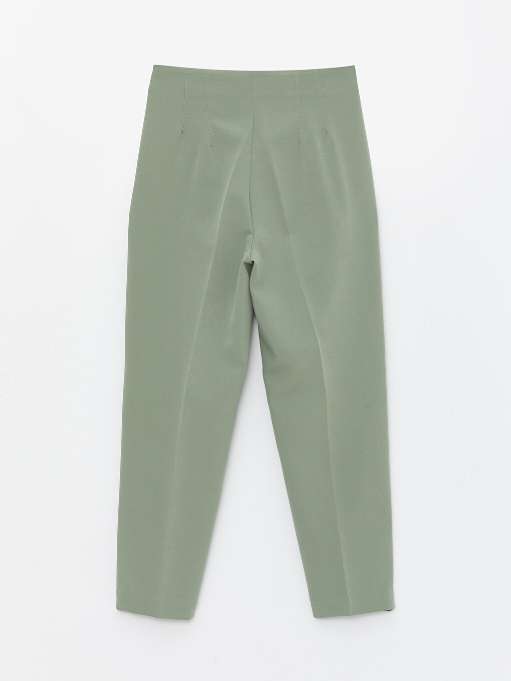 Women's Carrot Fit Plain Trousers-6
