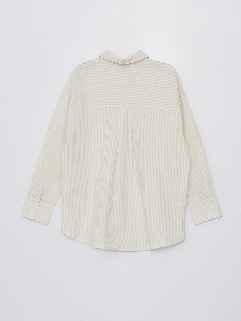 Striped Long Sleeve Oversize Women's Shirt-6