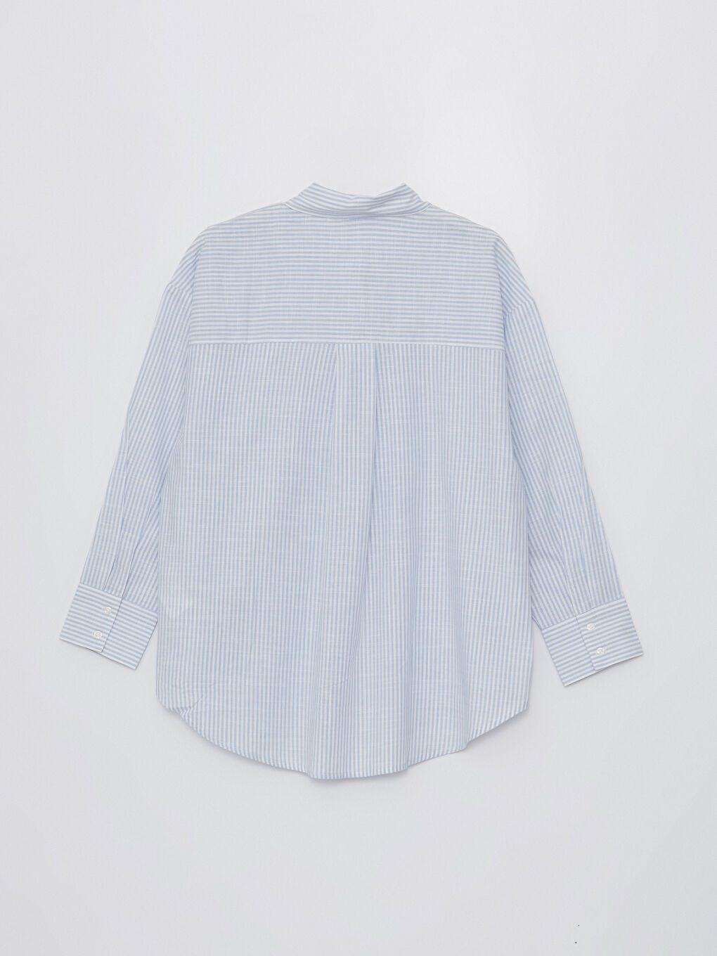 LCW Vision Striped Long Sleeve Oversize Women's Shirt -S42703Z8-LEN