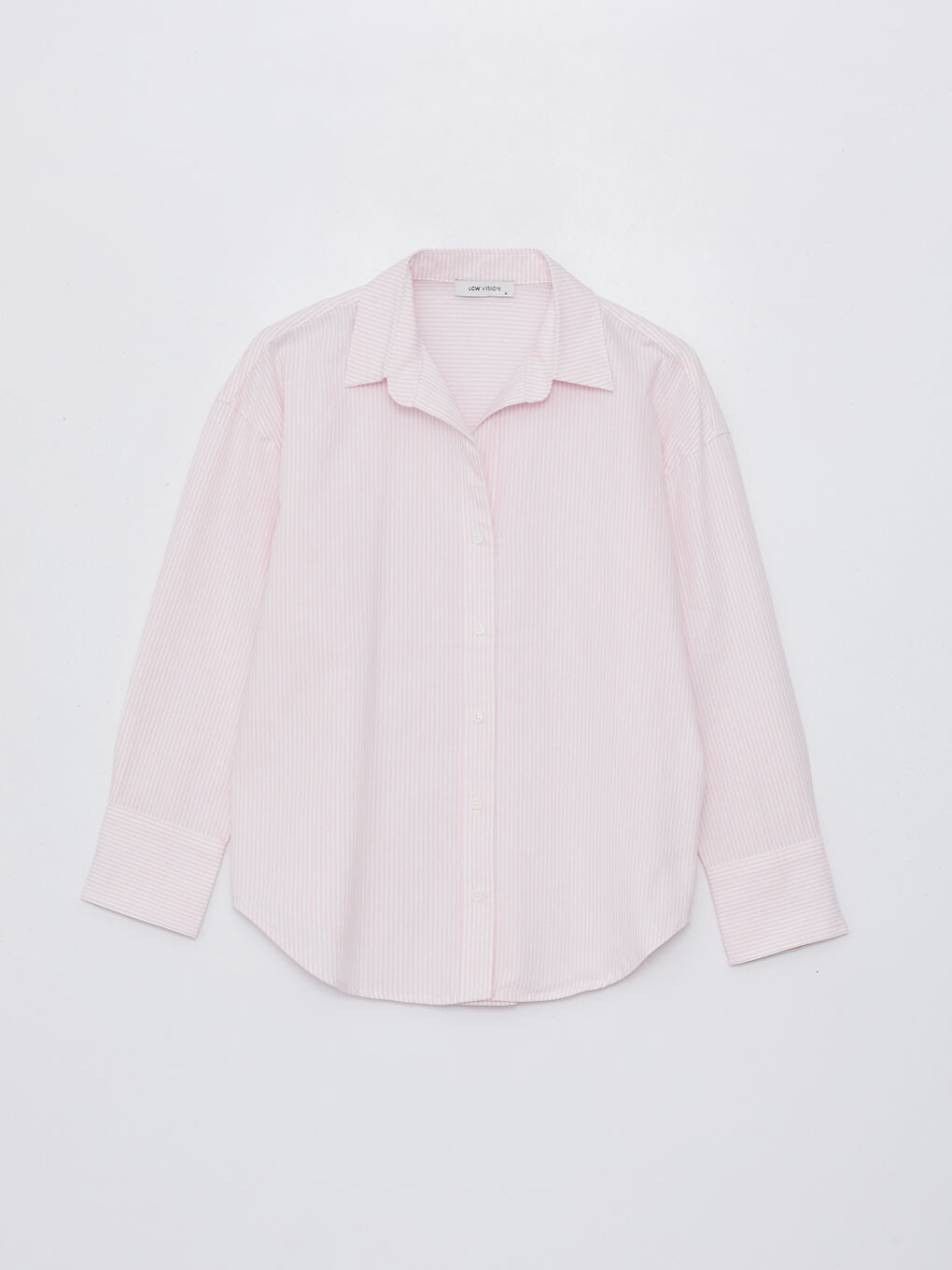 LCW Vision Striped Long Sleeve Oxford Women's Shirt -S42705Z8-LHK