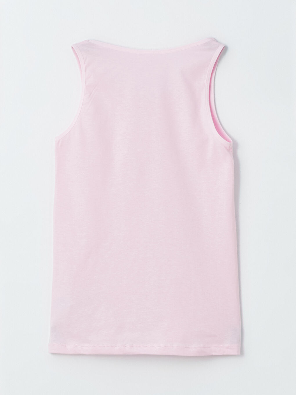 Pembe Bisiklet Yaka Kız Çocuk Atlet-1