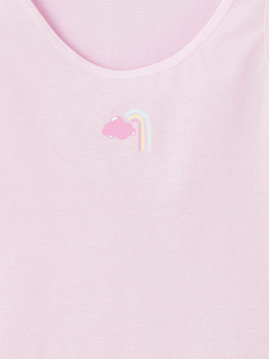 Pembe Bisiklet Yaka Kız Çocuk Atlet-2