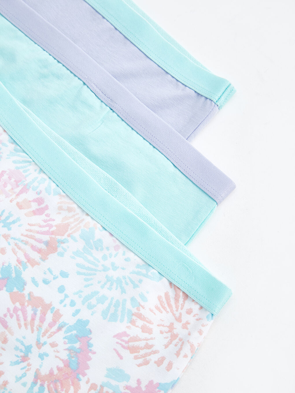 Beyaz Baskılı Kız Çocuk Boxer 3'lü-2