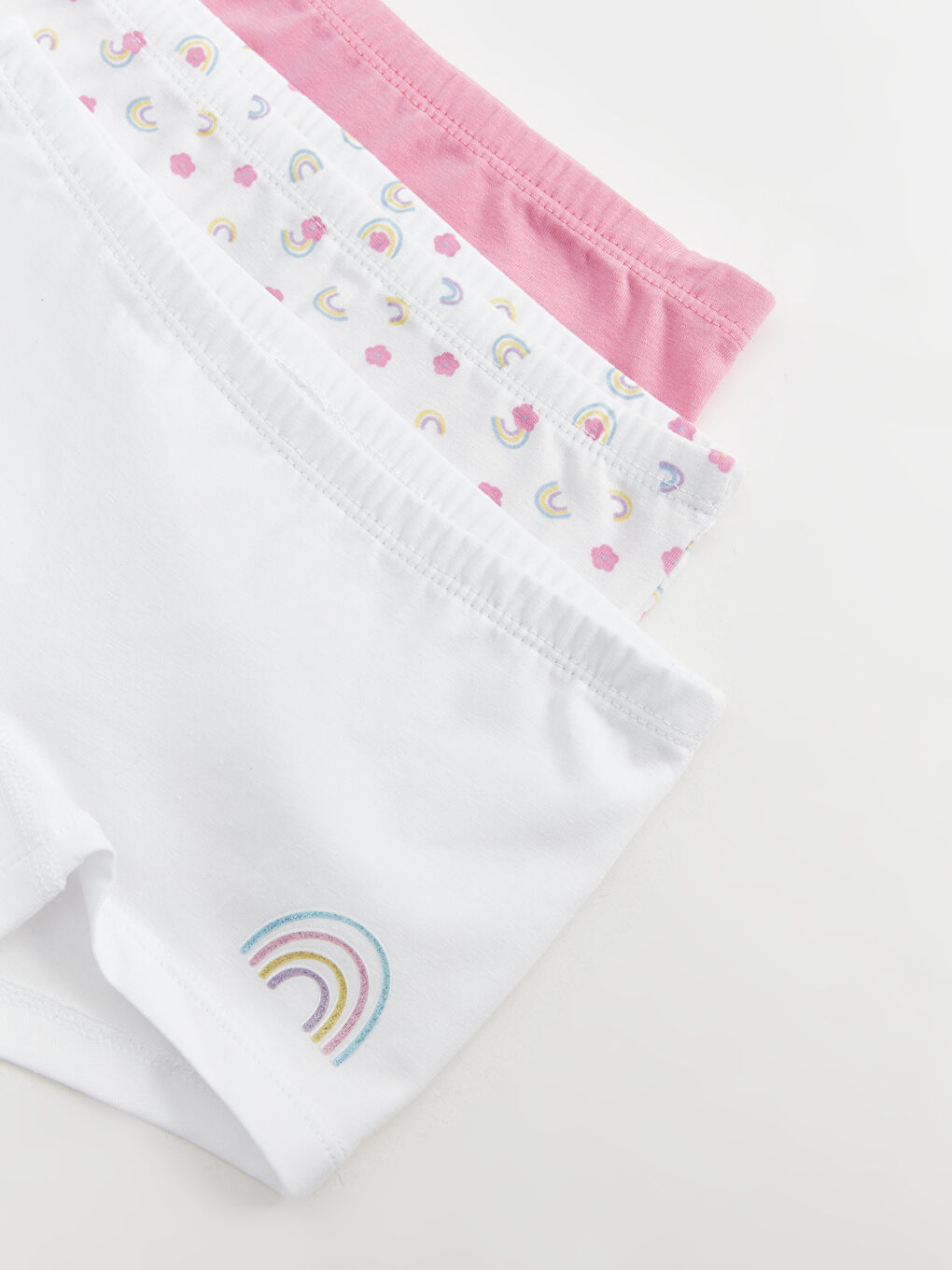 سراويل بوكسر مطبوعة للبنات - ٣ قطع-2