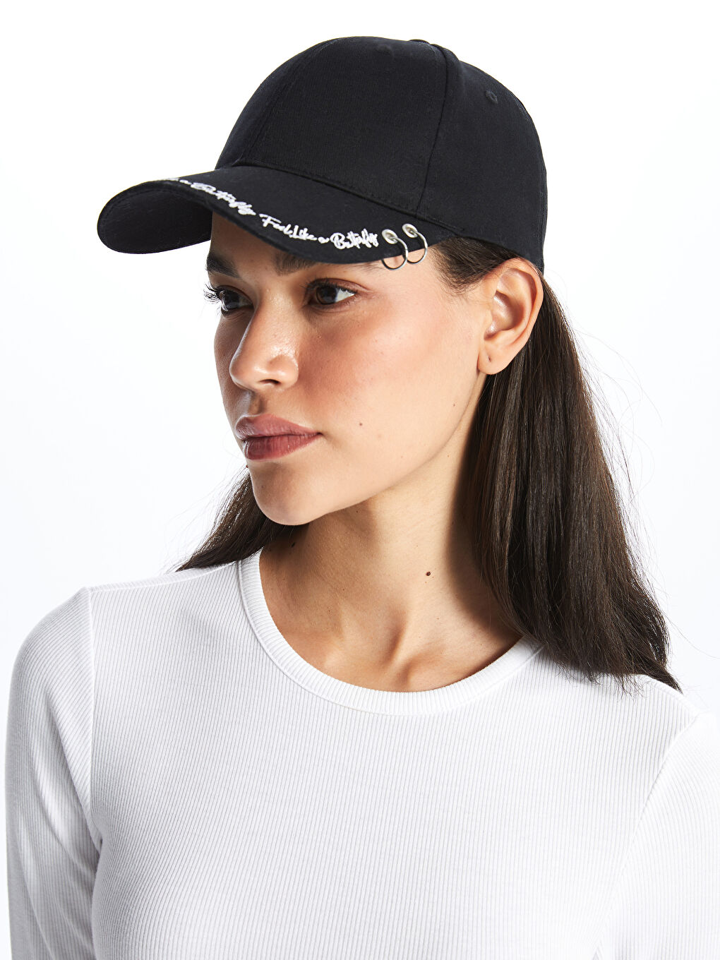 LCW ACCESSORIES Yazı Nakışlı Kadın Kep Şapka -S42884Z8-HEG