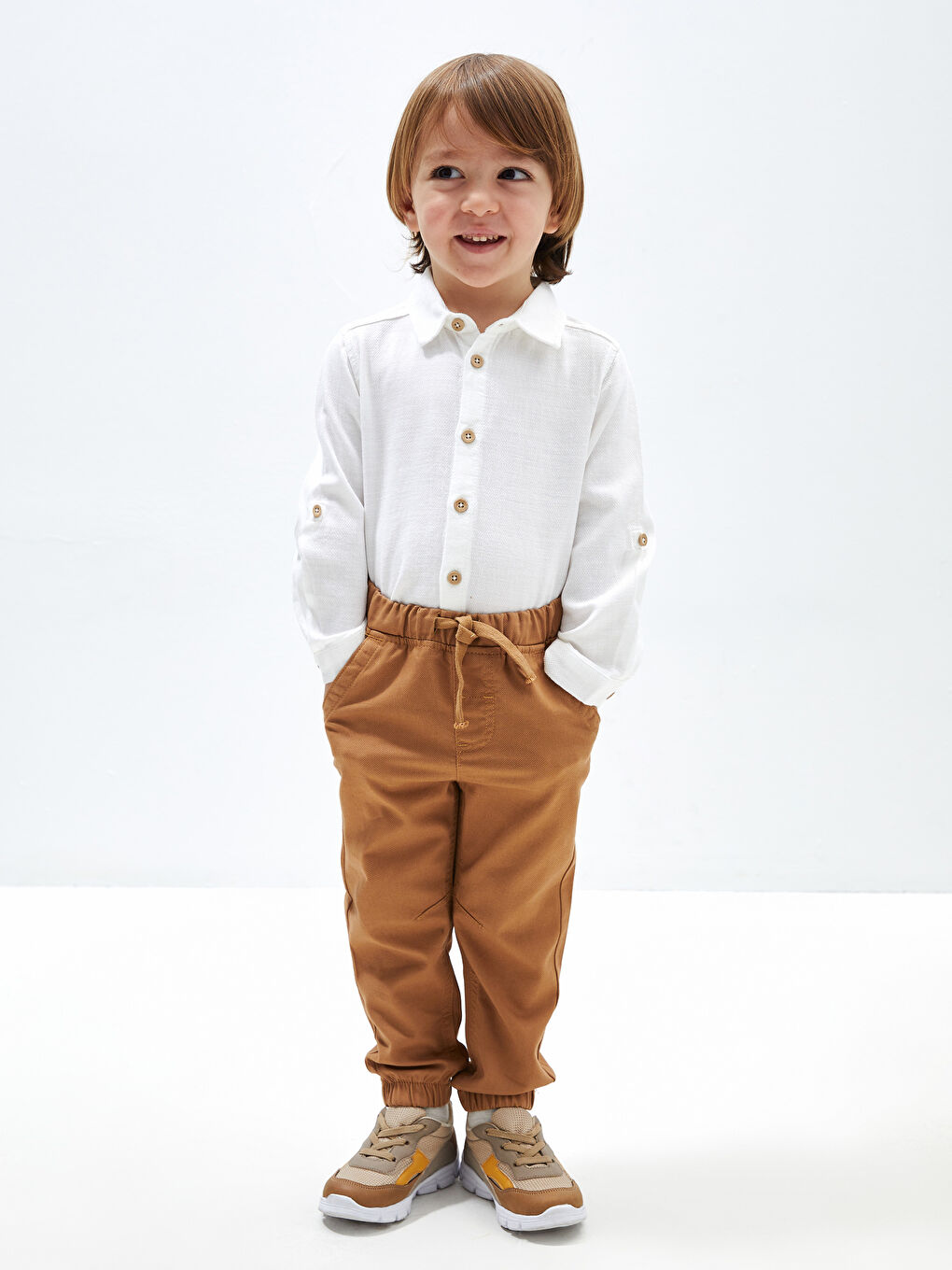 Pantalone sa elastičnim strukom -S42942Z1-GSC