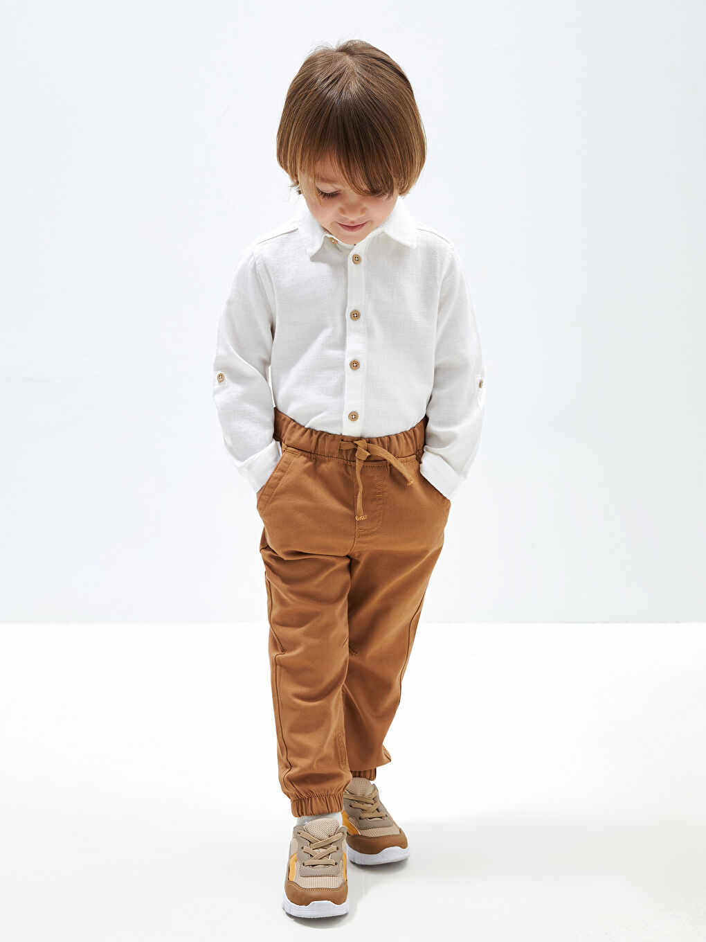 Pantalone sa elastičnim strukom -S42942Z1-GSC