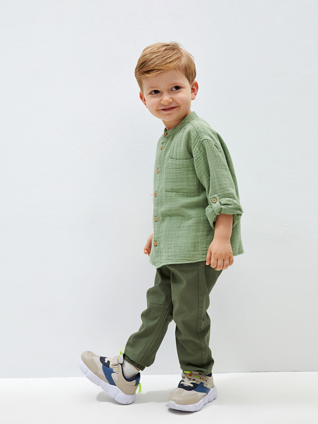 Elastic Waist Basic Baby Boys' Jogger Pants -S42942Z1-H70