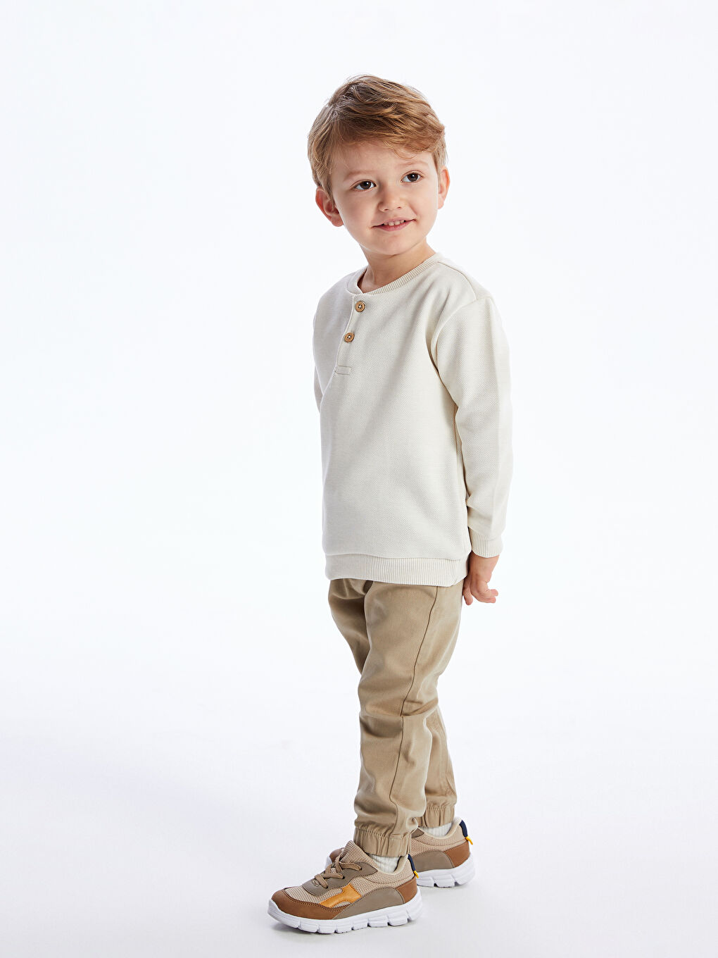 Elastic Waist Basic Baby Boy Jogger Trousers -S42942Z1-JEJ