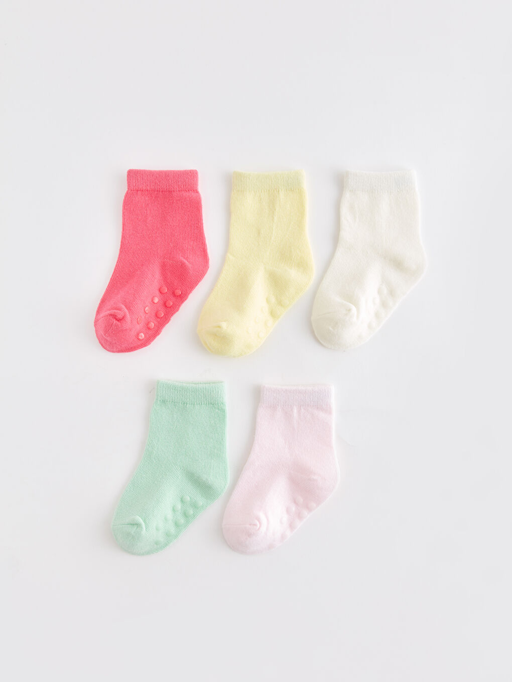 Chaussettes de Cheville Basiques pour Filles Bébé Lot de 5 Pièces