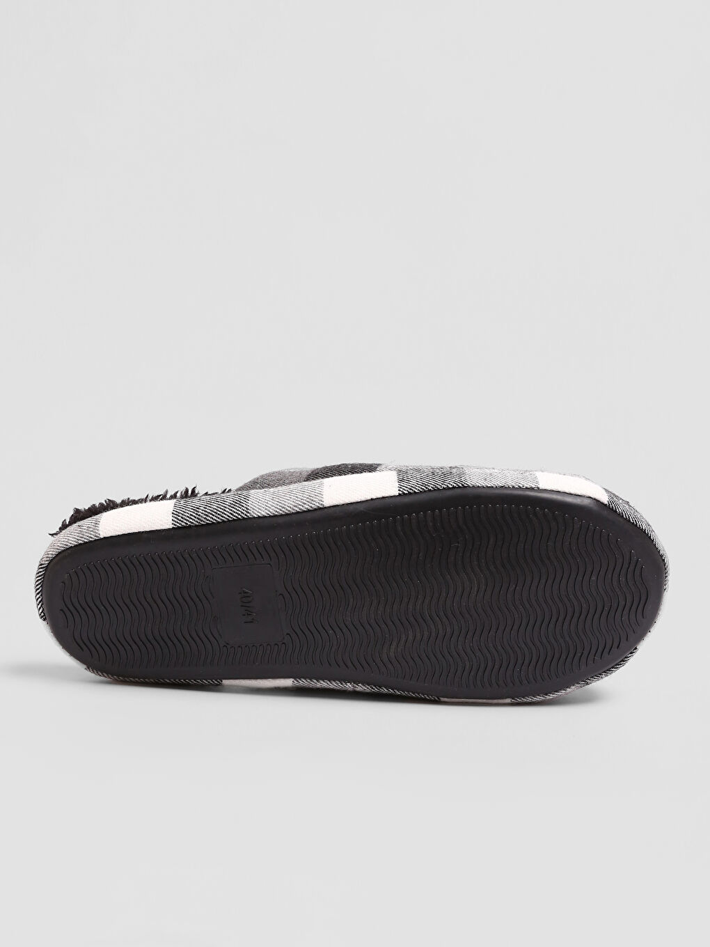 Plaid Patterned Men's Home Slippers-4