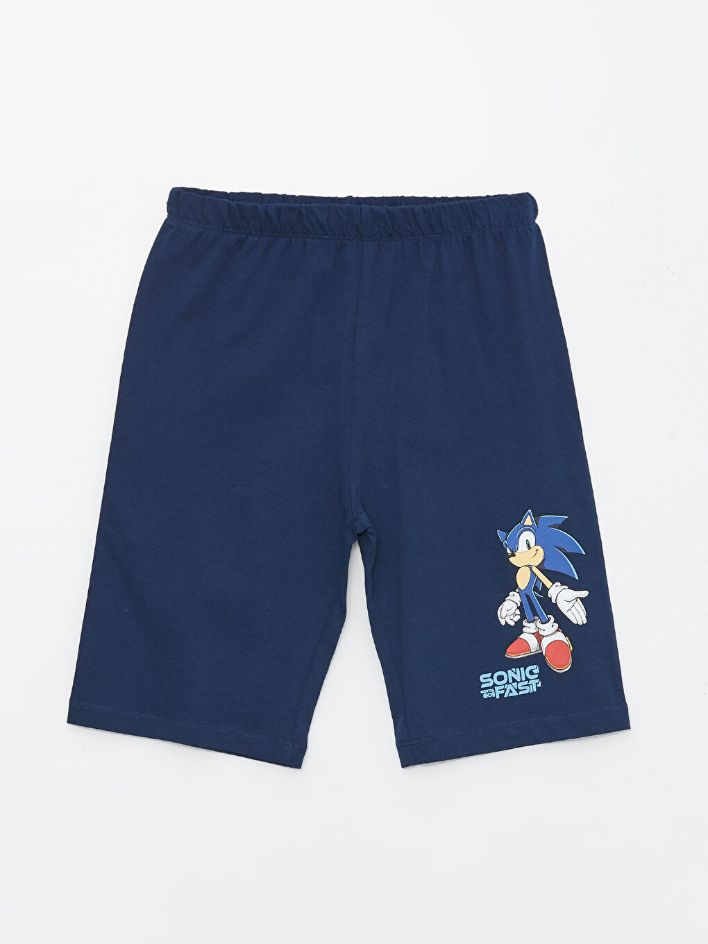 Crew Neck Sonic Printed Short-Sleeve Boy's Shorts Pajama Set -S43089Z4-FFU