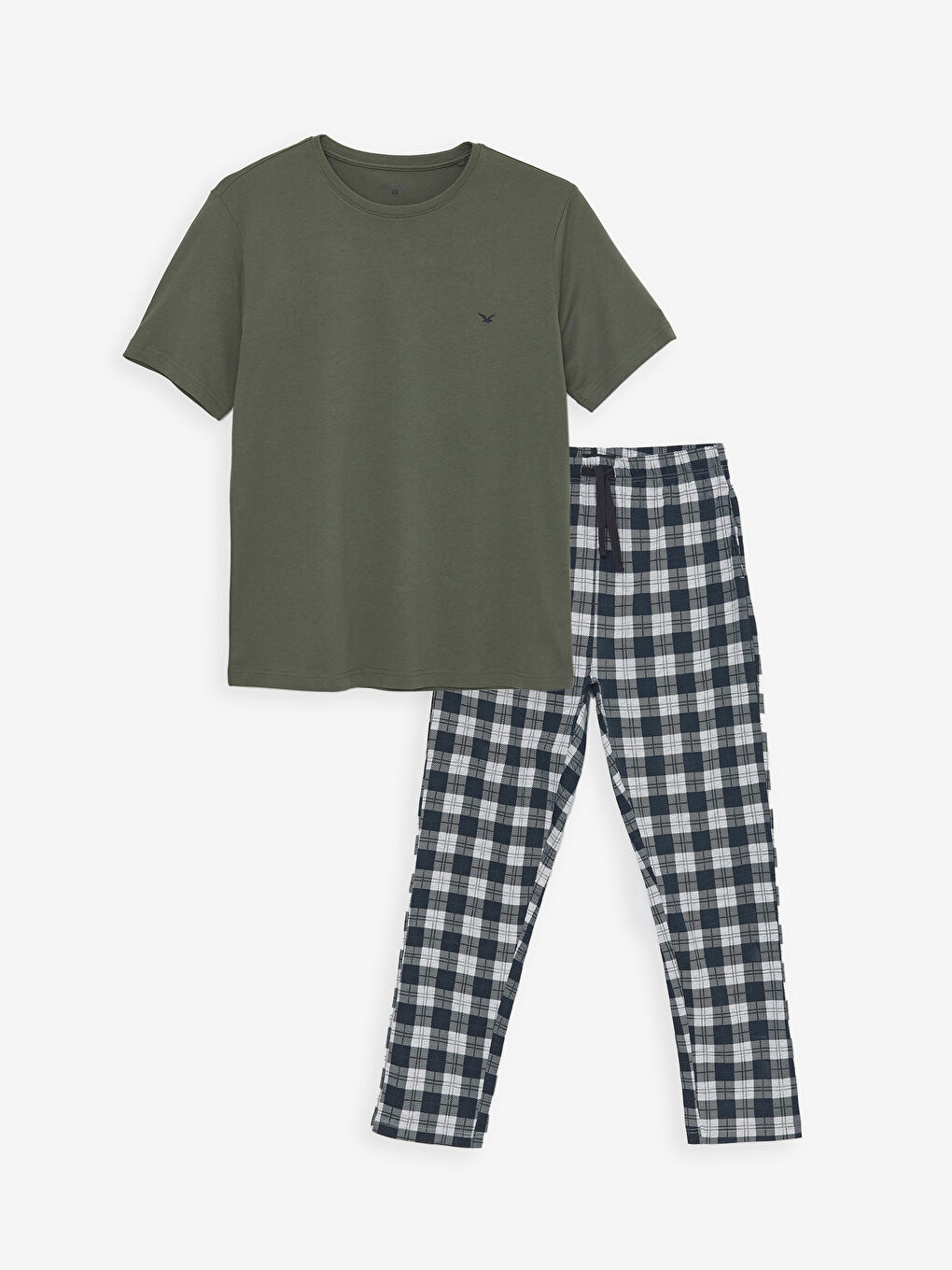 LC WAIKIKI Yeşil Standart Kalıp Erkek Pijama Takımı - 5