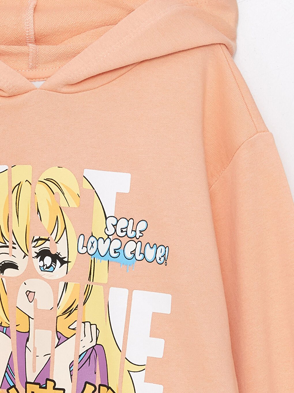 Printed Long Sleeve Girls' Hoodie -S43230Z4-VVW