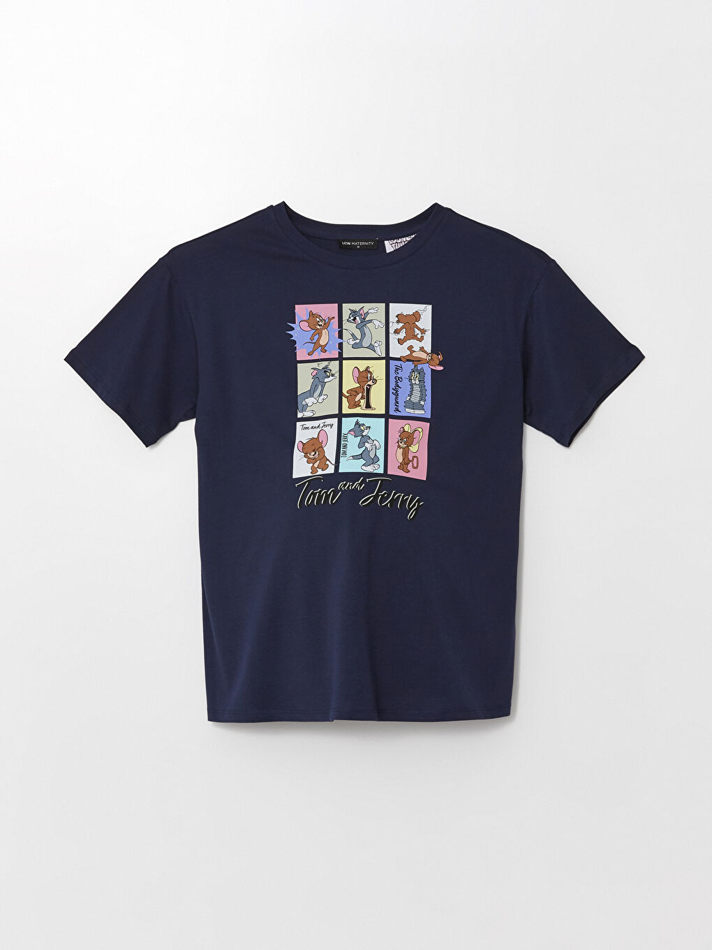 Crew Neck Tom&Jerry Printed Short Sleeve Maternity T-Shirt -S43238Z8-HFH