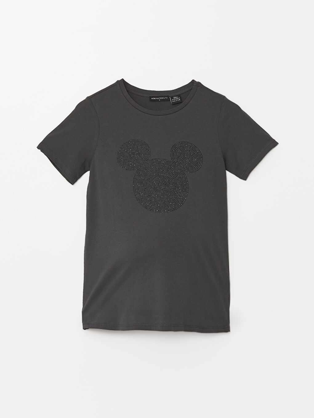 Crew Neck Mickey Mouse Printed Short Sleeve Maternity T-shirt -S43240Z8-VFB